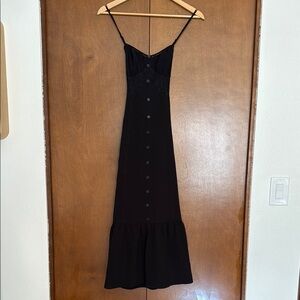 Elegant Black Midi Dress